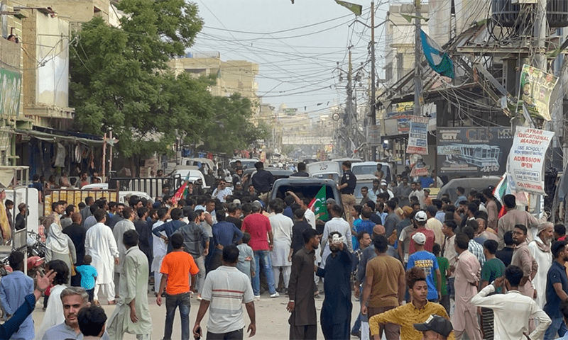 کراچی میں پی ٹی آئی کی امن ریلی پر پولیس کا تشدد، اراکین اسمبلی سمیت متعدد رہنما گرفتار 1 9 1