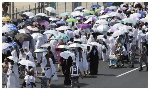 حج 2025 کا آغاز، لاکھوں عازمین منیٰ روانہ، پاکستانی وزیر مذہبی امور نگرانی پر مامور 1 FotoJet 21 635x380 1