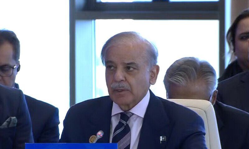 وزیراعظم شہباز شریف کا ای سی او سربراہی اجلاس سے خطاب غزہ کشمیر اور علاقائی امن پر پاکستان کا دوٹوک مؤقف 1 0415140407e279e