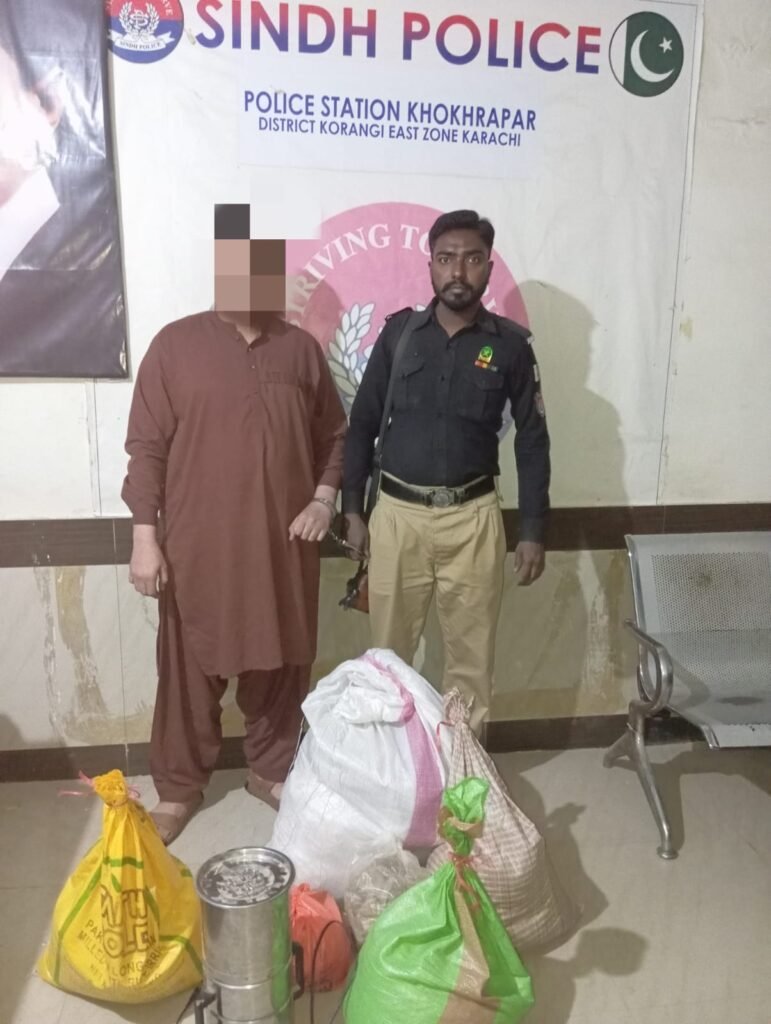 ضلع کورنگی میں گٹکا/ماوا فروشوں کے خلاف بڑی کارروائی، کھوکھراپار پولیس نے ملزم گرفتار کر لیا 1 WhatsApp Image 2026 02 02 at 3.13.45 PM