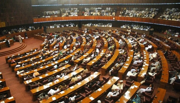 Members of Pakistan National Assembly during the approval of Budget 2026-27 and Finance Bill