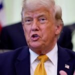 US President Donald Trump speaking about congressional efforts to limit military action against Iran.