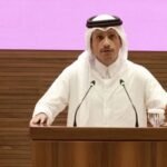 Qatar Prime Minister Sheikh Mohammed bin Abdulrahman Al Thani discussing shipping and trade through the Strait of Hormuz.
