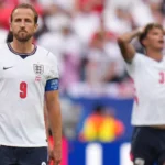 England players react after missed chances during a 0-0 FIFA World Cup group-stage match against Ghana.