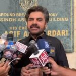 Nisar Hussain Shah speaking at event honoring Benazir Bhutto’s 73rd birthday in Karachi.
