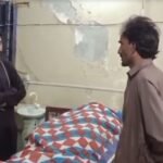 Police officials at crime scene in Jamshoro after reported honor killing of pregnant woman