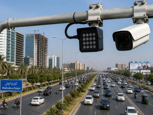 کراچی میں لین کی خلاف ورزی پر ای چالان سسٹم کا آغاز، شارع فیصل پر نفاذ شروع 1 e challan1780300852 0 600x450 1