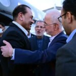 Field Marshal Asim Munir being received by Iranian officials upon arrival in Tehran for Ayatollah Ali Khamenei's funeral ceremonies.