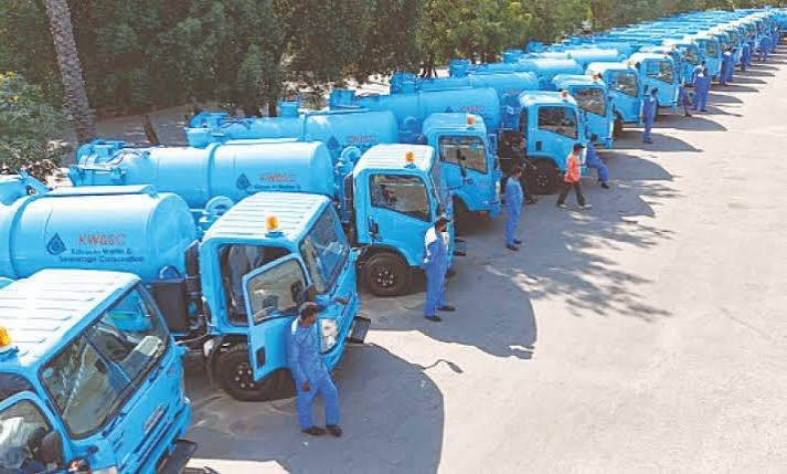 Karachi Water and Sewerage Corporation takes action against commercial and industrial water bill defaulters.