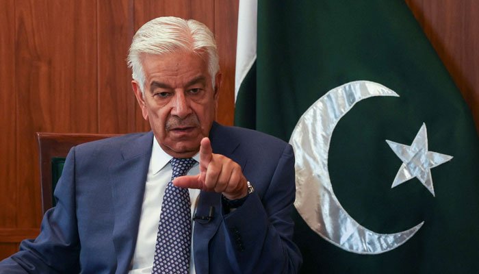 Pakistan Defence Minister Khawaja Asif speaks about the sacrifices of military personnel during a public statement.