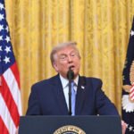 US President Donald Trump addressing the nation on election security and allegations against China.