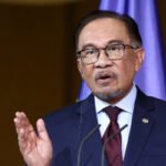 Malaysian Prime Minister Anwar Ibrahim speaking about alleged Israeli citizens and government action.
