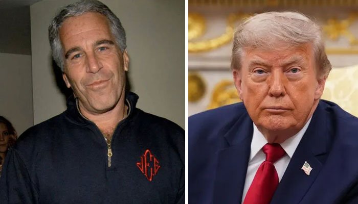 US President Donald Trump attends a White House event where journalism awards related to the Jeffrey Epstein story were announced.