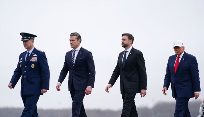 US Vice President JD Vance and senior military officials discuss strategy during the Iran conflict.