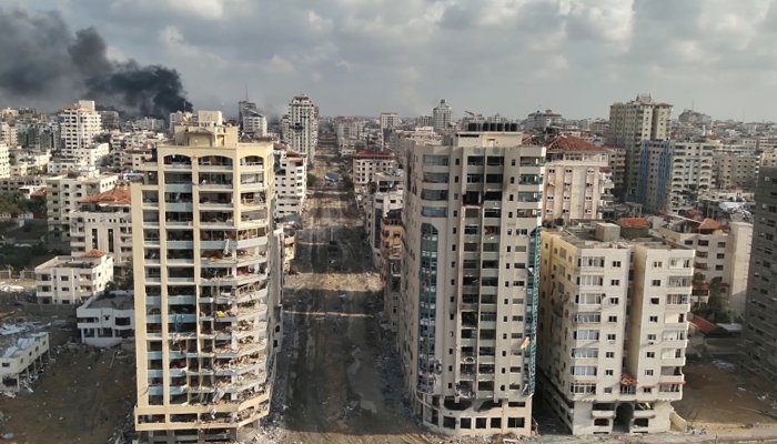 A view of Gaza as discussions continue over a proposed governance and reconstruction plan.