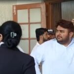 Suspects appear before the Karachi City Court during bail proceedings in the Gul Plaza case.