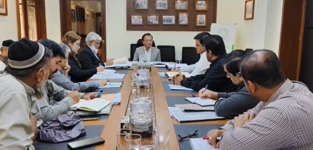 Sindh Ombudsman chairs hearing on HIV cases involving children at WaliKa Hospital.