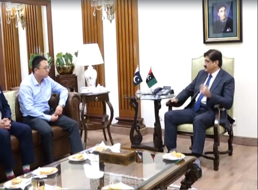 Sindh Chief Minister Murad Ali Shah meets executives of Shandong High Speed Group to discuss infrastructure and investment projects in Karachi.