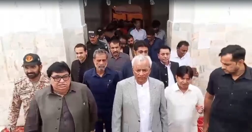 Governor Sindh at Shah Abdul Latif Bhittai shrine promoting peace and harmony.
