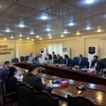 World Bank delegation meets Karachi Water Corporation CEO Ahmed Ali Siddiqui to review reform progress and the KWSSIP project.