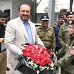 IG Sindh Javaid Alam Odho visiting Rescue 1122 headquarters and command center in Karachi.