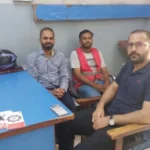 Students and staff participate in a free HIV and hepatitis screening campaign at the University of Karachi.