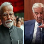 Pakistan Defence Minister Khawaja Asif commenting on India, Narendra Modi and recent political developments.