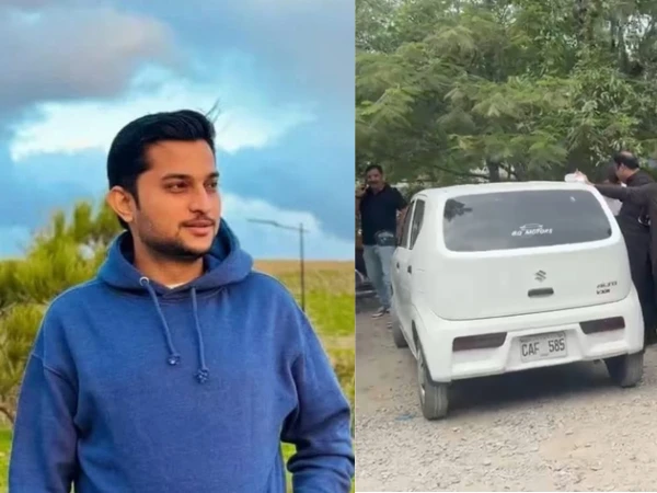 Karachi Police officials present arrested suspects in the Dr Akash murder and robbery case after a 36-hour investigation.