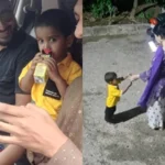Karachi Police officers recover kidnapped toddler Azaan Ali Khan during an operation near Gharo in Thatta.