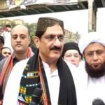 Sindh Chief Minister Murad Ali Shah attending the central Milad procession in Karachi