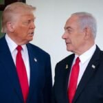 Benjamin Netanyahu speaking about the Gaza peace plan and Hamas disarmament