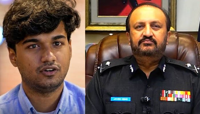 Sindh Police chief Javed Alam Odho addresses the Mir Raza murder case in Karachi
