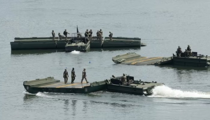 US and South Korean troops during joint military exercises
