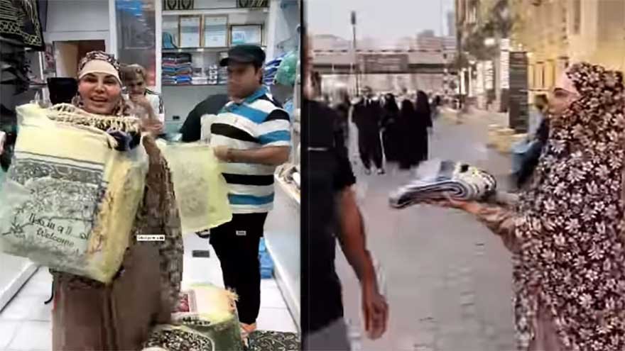 Rakhi Sawant during her Umrah journey in Makkah
