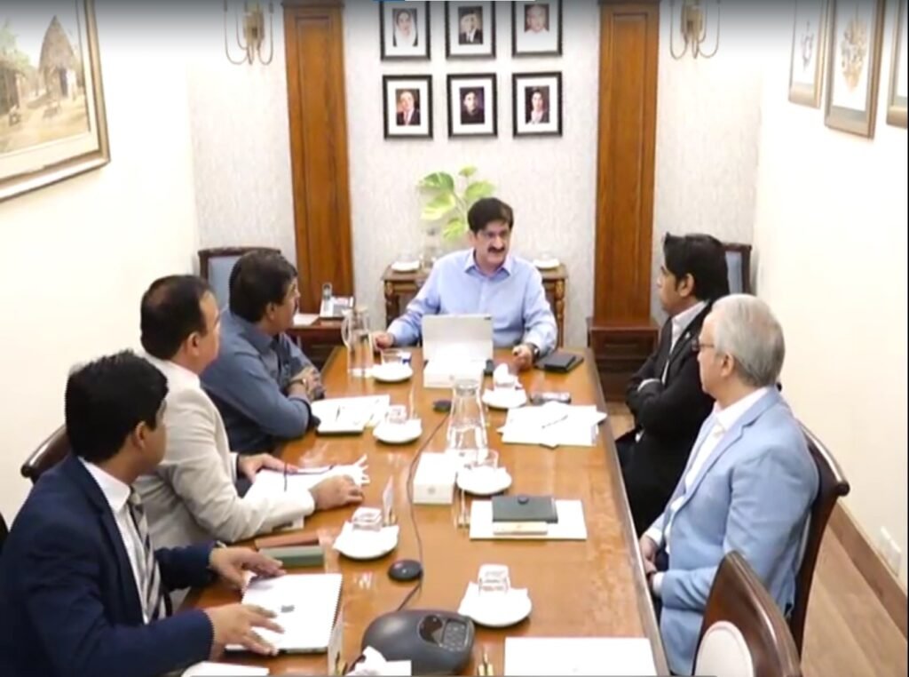 Chief Minister Murad Ali Shah chairs meeting approving the FRAMES facial recognition attendance system for Sindh schools.