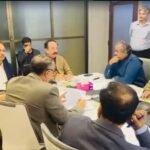 PDMA Sindh board meeting chaired by Gyan Chand Esrani discussing disaster management and relief planning