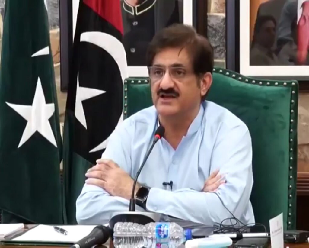Sindh Chief Minister Murad Ali Shah chairs a PDMA meeting on monsoon rains, rescue operations and emergency response measures.