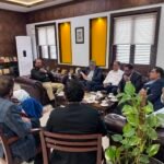 IG Sindh Javed Alam Odho meeting the FPCCI delegation at Central Police Office Karachi.