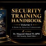 IG Sindh Javed Alam Odho and DIG Dr. Maqsood Ahmed at the launch ceremony of the Security Training Handbook at SSU Headquarters in Karachi.