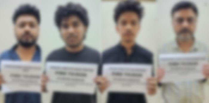 NCCIA officers raid a suspected fraudulent call center in Gulistan-e-Johar Karachi