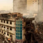 Two Civil Defence officers dismissed in connection with the Gul Plaza fire case in Karachi.