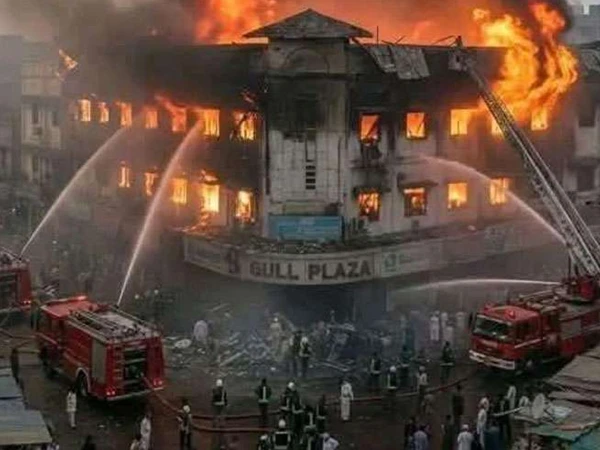 Gul Plaza in Karachi, where a judicial commission investigated the causes and response to a deadly fire tragedy