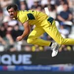 Australia fast bowler Mitchell Starc celebrates during a Test cricket match
