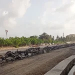Red Line construction work and road safety concerns in Karachi