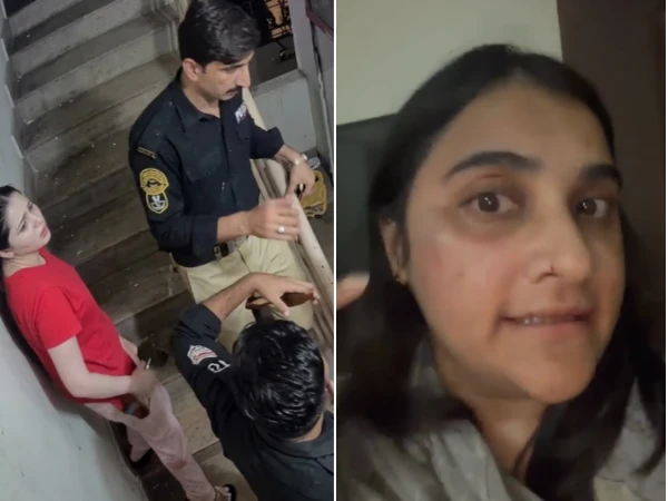 CCTV footage related to an alleged violence incident involving neighbors in Defence, Karachi.