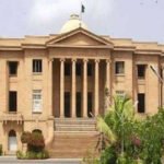 Sindh High Court building in Karachi during a hearing on K-Electric load shedding