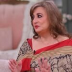 Pakistani actress Faryal Gohar discussing domestic violence in an interview