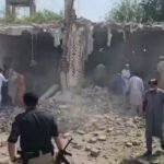 “Rescue teams respond after a suicide blast near Kohat Police Lines in Khyber Pakhtunkhwa