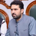 Khyber Pakhtunkhwa Chief Minister Sohail Afridi during a press conference in Peshawar