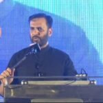MQM-P leader Mustafa Kamal addressing a youth convention in Karachi